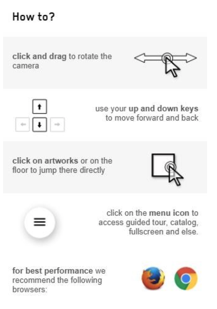 Gallery Navigation Instructions